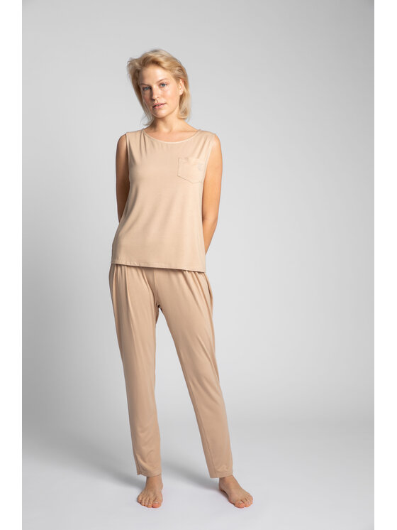 LaLupa LaLupa Bluzka LA022 Brązowy Comfortable Fit