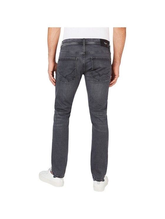 Pepe Jeans Pepe Jeans Kalhoty z materiálu PM207389 XX22 Tmavomodrá Slim Fit
