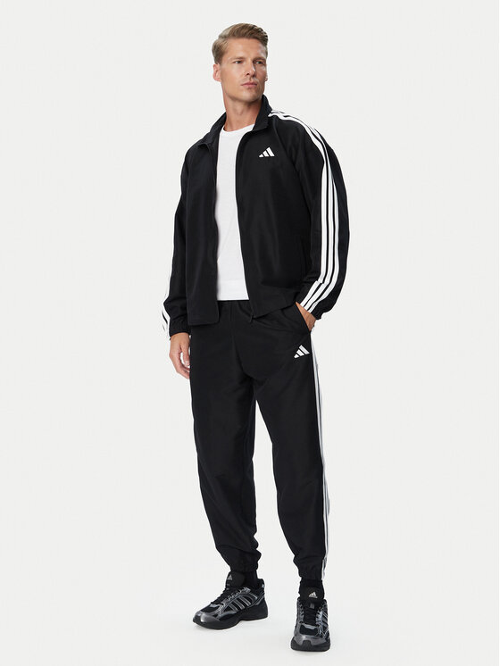 adidas adidas Спортивний костюм 3-Stripes Woven KY2301 Чорний Regular Fit