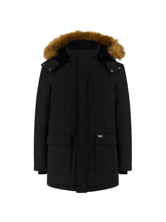 Guess Guess Prehodna jakna 179561 Črna Classic Fit