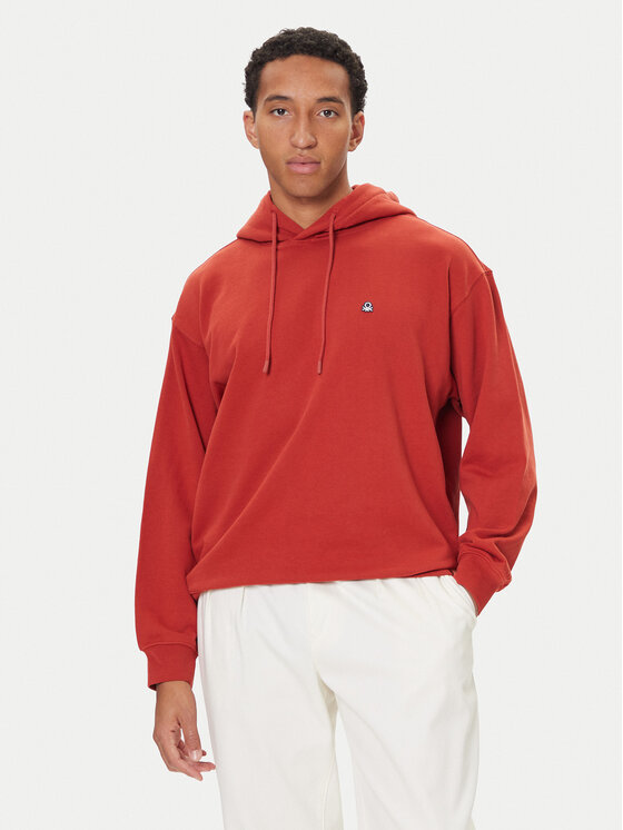 United Colors Of Benetton United Colors Of Benetton Pulóver 342ZU201K Bordó Regular Fit