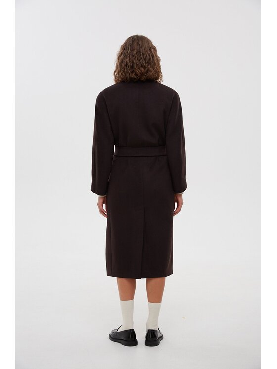 Estro Estro Παλτό ER00115951 Καφέ Loose Fit