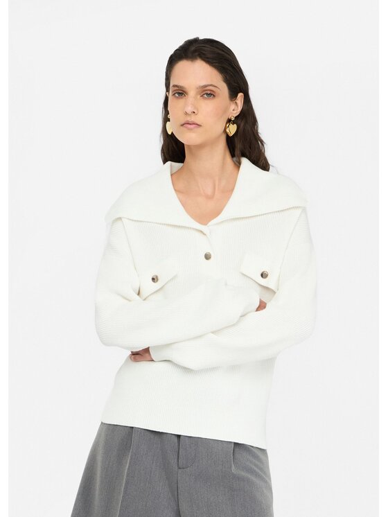 Liu Jo Liu Jo Maglione MF5373MS99E10701 Bianco Regular Fit