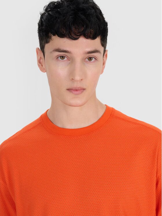 4F 4F T-Shirt 4FRSS25TTSHM2653-70S Oranžová Oversize