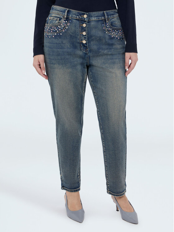 Fiorella Rubino Fiorella Rubino Jeans P468T105226N024 Turchese Regular Fit