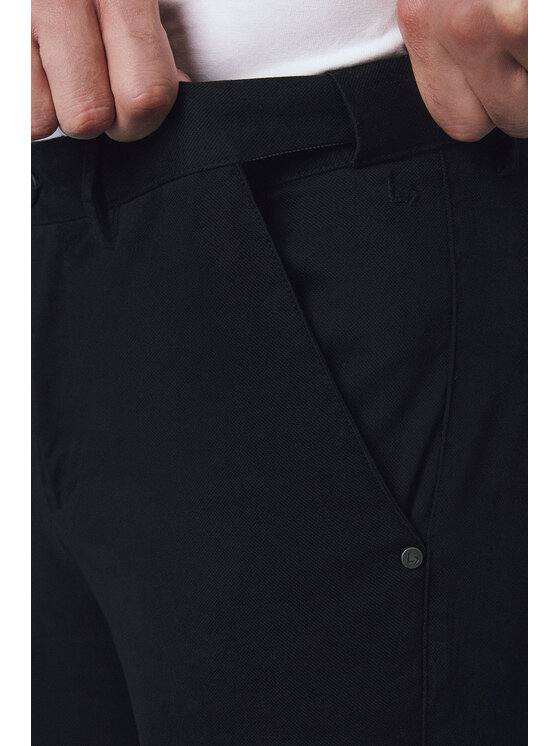 Lancerto Lancerto Chinosy Mikkeli SP082125000017 Czarny Regular Fit