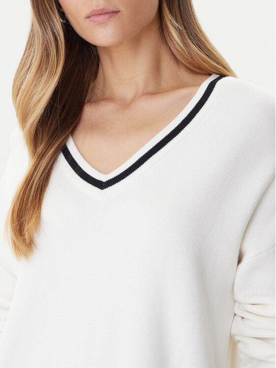 Liu Jo Sport Liu Jo Sport Megztinis TF5229 MS59L Écru Regular Fit