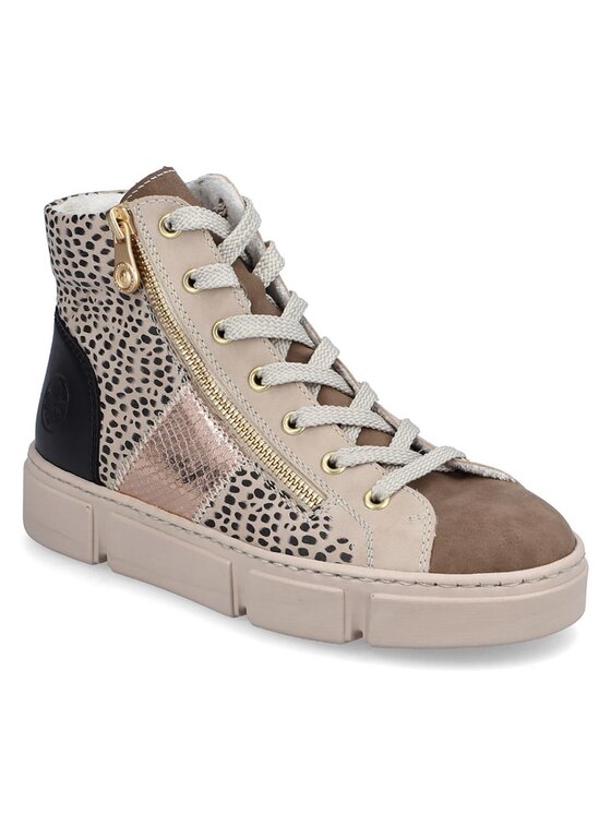 Sneakers Rieker N5931-62 Fango / Ginger / Kupfer / Schwarz / Schwarz 62