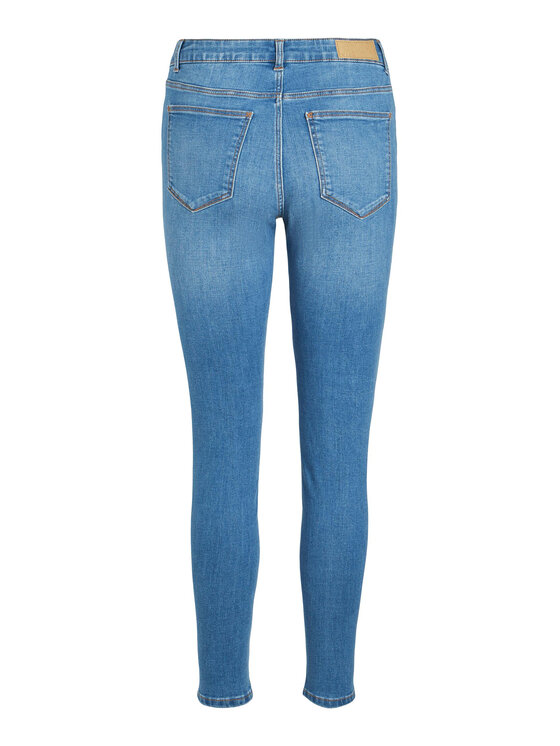 Vila Vila Jeansy Sarah 14084766 Niebieski Skinny Fit