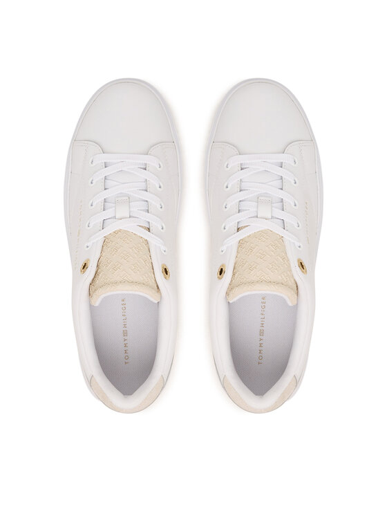 Tommy Hilfiger Tommy Hilfiger Сникърси Th Feminine Cupsole Monogram FW0FW09606 Бял