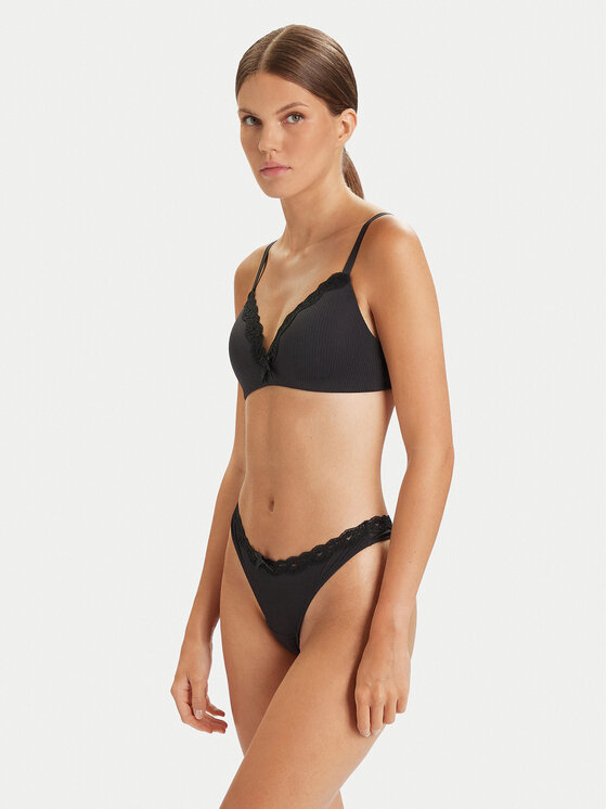 Hunkemöller Hunkemöller Podprsenka bez kostic Lola 196413 Černá
