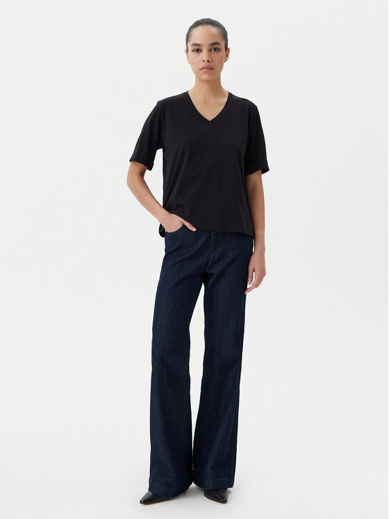 Liu Jo Sport Liu Jo Sport T-särk TA5175 JS923 Must Regular Fit