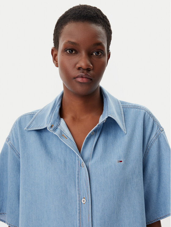 Tommy Jeans Tommy Jeans Jeans haljina DW0DW20112 Plava Relaxed Fit