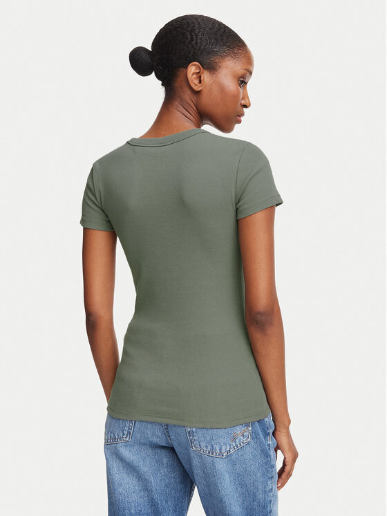 HUGO HUGO T-Shirt Easy 50523924 Zielony Slim Fit
