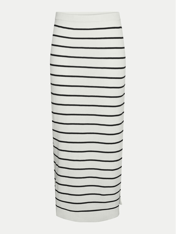 Pieces Pieces Fustă tip creion Joy 17150578 Alb Regular Fit