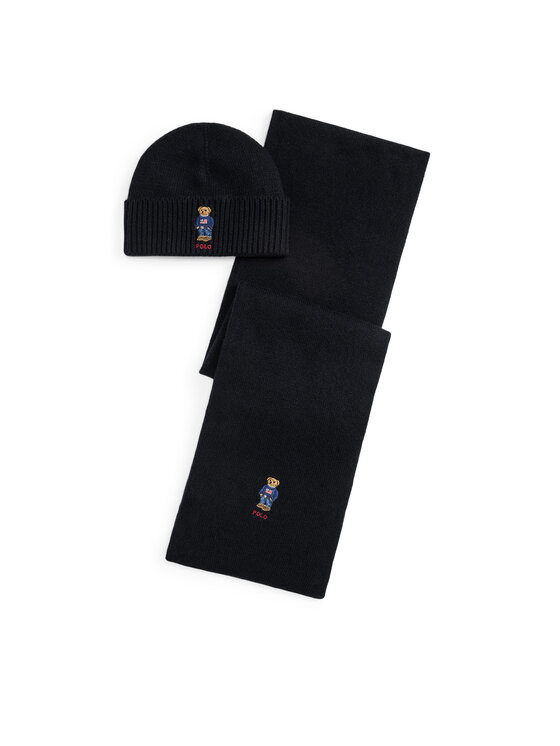 Polo Ralph Lauren Polo Ralph Lauren Σετ Κασκόλ και Σκούφος 449P02050001 Μαύρο
