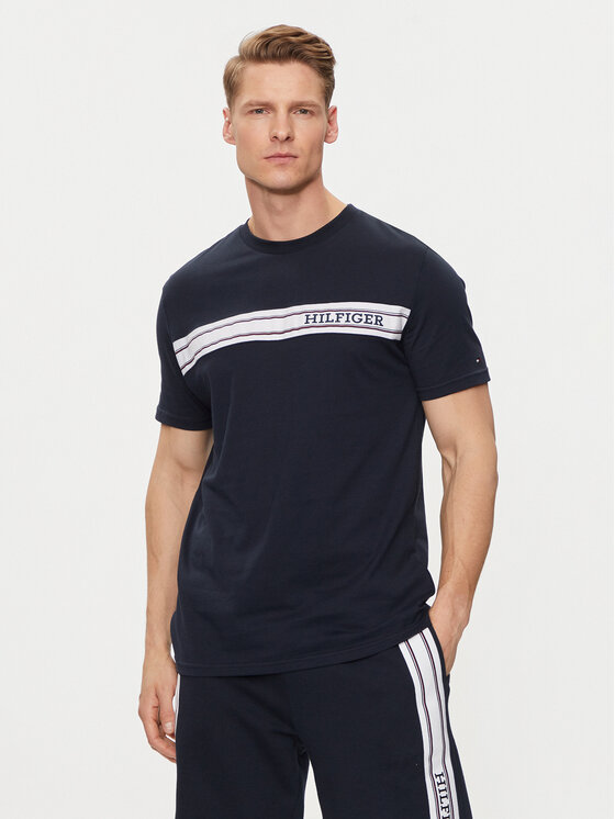 Tommy Hilfiger T-krekls UM0UM03196 Tumši zils Regular Fit