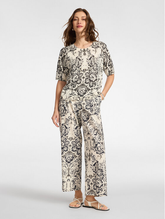 Elena Mirò Elena Mirò T-Shirt M608Z000757N0S1 Czarny Regular Fit