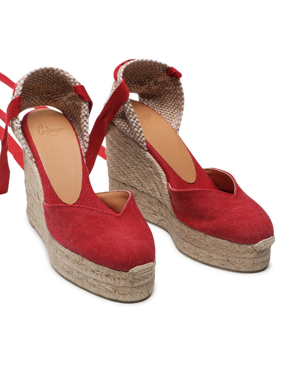 Castañer Castañer Espadryle Chiara/8ED/002 021668-604 Czerwony
