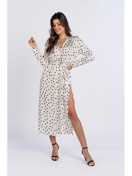 Salme Salme Sukienka codzienna Selena Biały Regular Fit