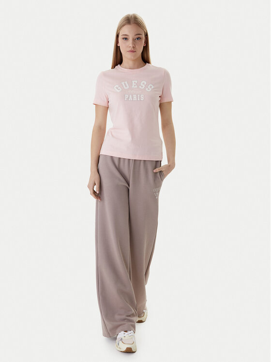 Guess Guess Тишърт V6RI15 J1314 Розов Regular Fit