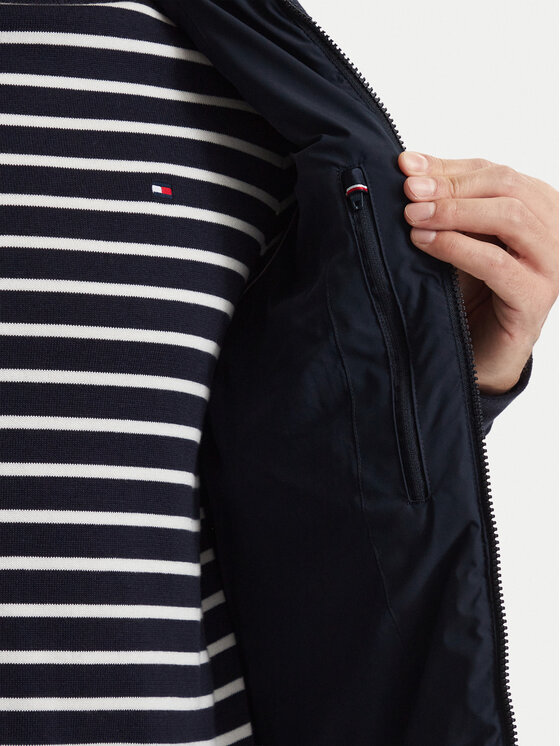 Tommy Hilfiger Tommy Hilfiger Kamizelka Branded MW0MW45275 Granatowy Regular Fit