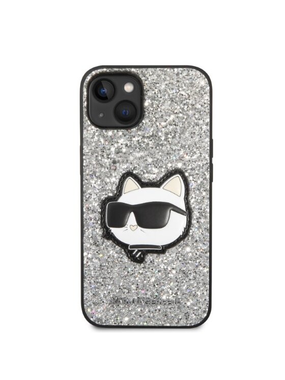 KARL LAGERFELD KARL LAGERFELD Etui na telefon iPhone 14 Plus Srebrny