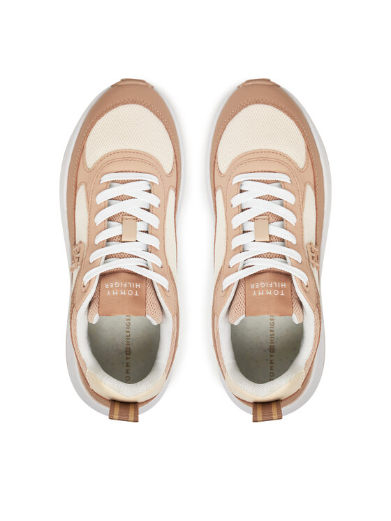 Tommy Hilfiger Tommy Hilfiger Laisvalaikio batai Th Chunky Runner FW0FW08474 Smėlio