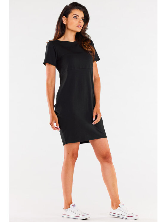 Infinite You Infinite You Sukienka letnia M291 Czarny Basic Fit
