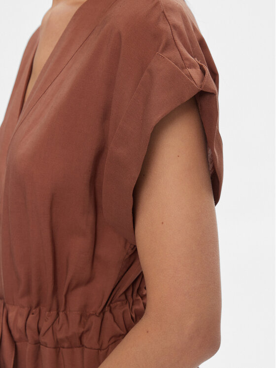 Fracomina Fracomina Letné šaty FJ24SD3011W69301 Hnedá Regular Fit