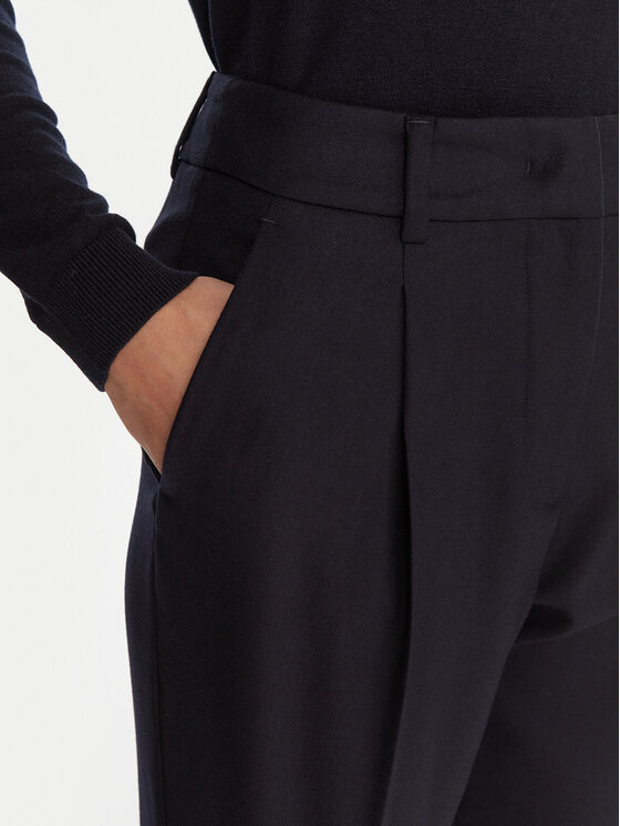 Weekend Max Mara Weekend Max Mara Pantaloni din material Caldaia 2525136152 Bleumarin Regular Fit