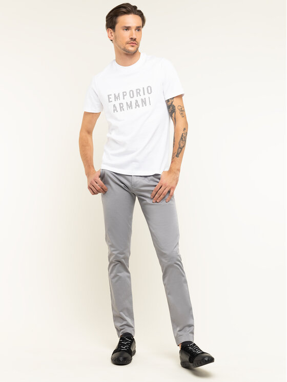 Emporio Armani Emporio Armani T-Shirt 3H1TB7 1J30Z 0102 Biały Regular Fit