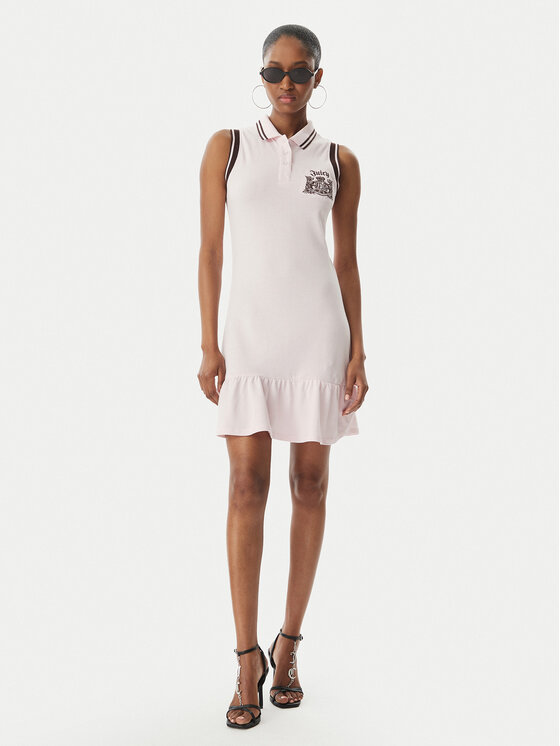 Juicy Couture Juicy Couture Ljetna haljina Juicy Peplum JCGED126016 Ružičasta Regular Fit