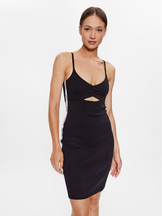 HUGO Hugo Kasdieninė suknelė 50486391 Juoda Slim Fit