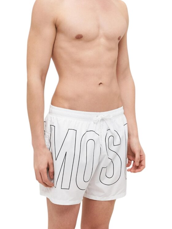 MOSCHINO MOSCHINO Costume da bagno costume - Moschino - light logo Bianco Regular Fit