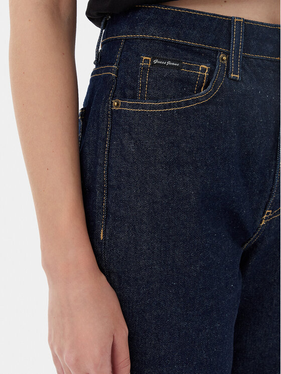 Guess Jeans Guess Jeans Jeansy W4YA0D D5CC1 Tmavomodrá Mom Fit