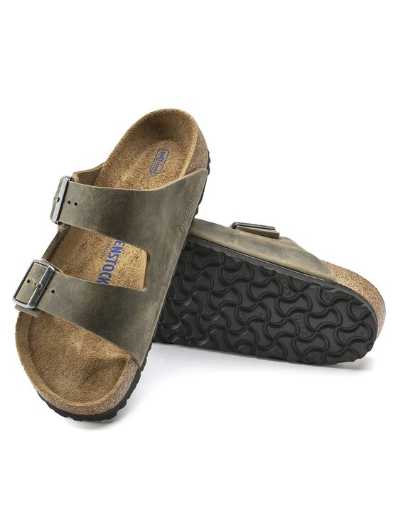Birkenstock Birkenstock Sandały q-fla-144373 Zielony