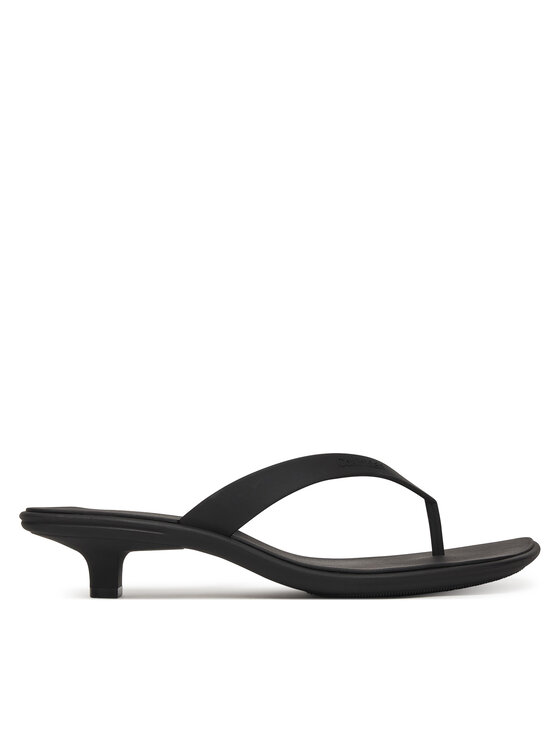Calvin Klein Calvin Klein Šlepetės per pirštą Flip Flop Kitten Heel Thong Tpu HW0HW02965 Juoda