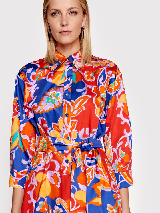 Vestito chemisier Poetica 538871 Multicolore