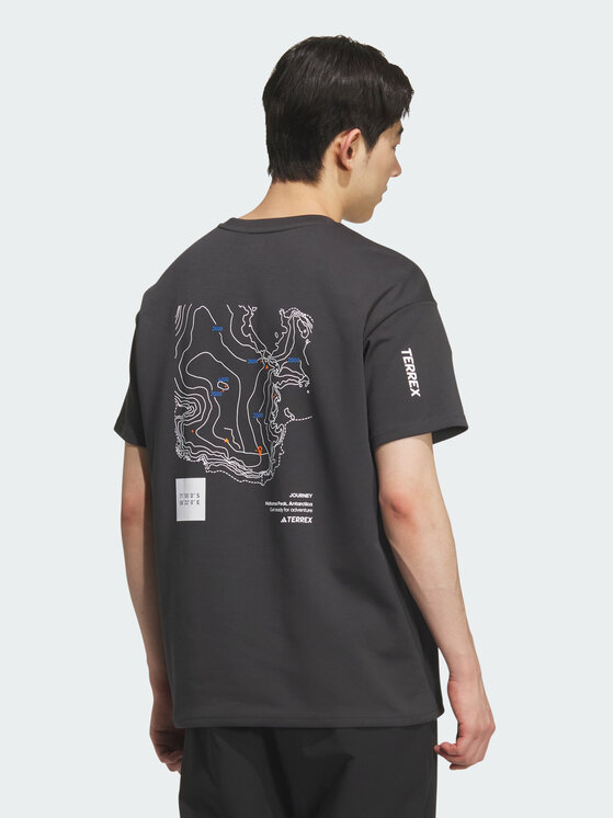 adidas adidas Koszulka techniczna Xploric Climacool Graphic Szary Loose Fit