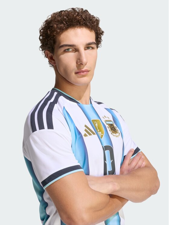 adidas adidas Koszulka techniczna Argentina 26 Home Messi Jersey Biały Slim Fit
