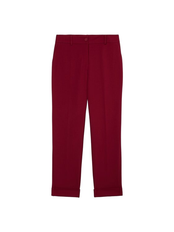 Oltre Oltre Pantaloni di tessuto P079R008667N026 Bordeaux Regular Fit