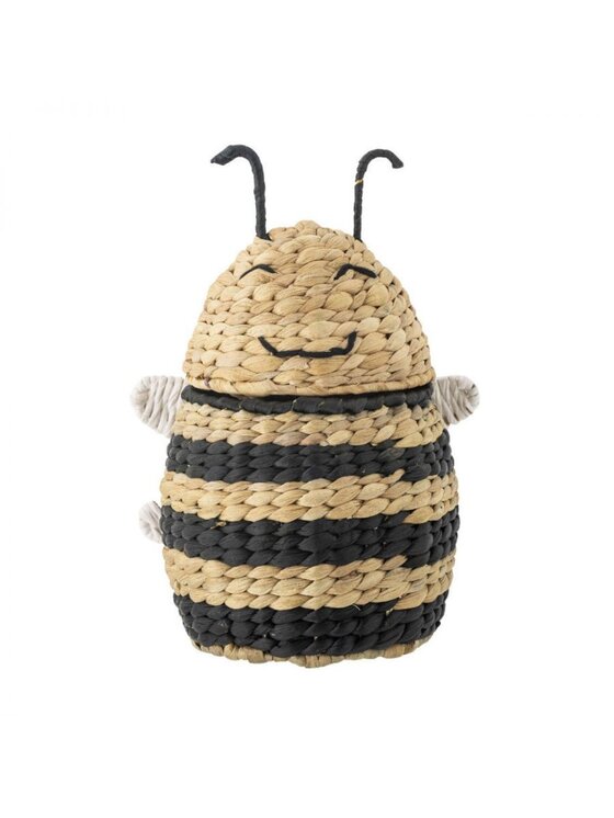 Kosz MIAhome, na zabawki HONEYBEE z pokrywą 30x20x18 cm