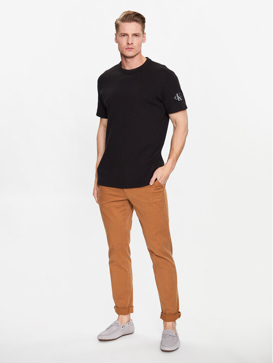Calvin Klein Jeans T Shirt J30J323489 Schwarz Regular Fit Modivo