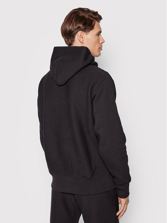 Felpa Script Logo 216499 Nero Regular Fit