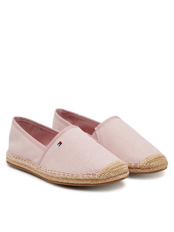 Tommy Hilfiger Tommy Hilfiger Espadrilles Flag Canvas Espadrille FW0FW08541 Rózsaszín