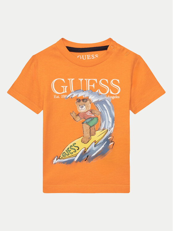 Guess Guess Komplekti kuuluvad t-särk ja šortsid I5GG15 K8HM4 Oranž Regular Fit