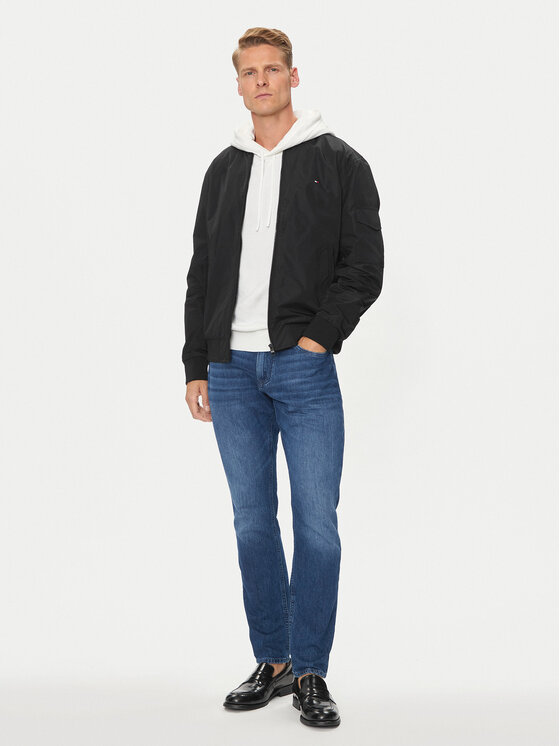 Tommy Hilfiger Tommy Hilfiger Kurtka bomber MW0MW35658 Czarny Regular Fit