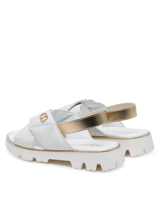TWINSET TWINSET Sandale 251GCJ044 S Bijela
