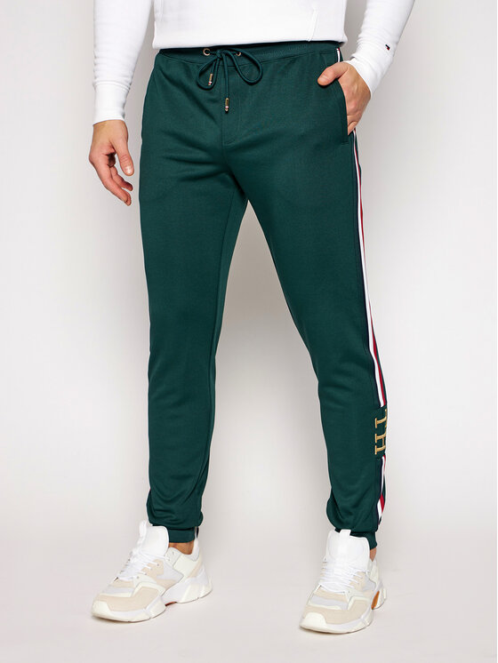 Tommy Hilfiger Tommy Hilfiger Pantaloni trening Monogram MW0MW15254 Verde Regular Fit
